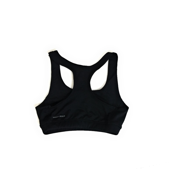 REEBOK Youth Girls Black Sports Bra Size S 8-10 - Picture 2 of 3